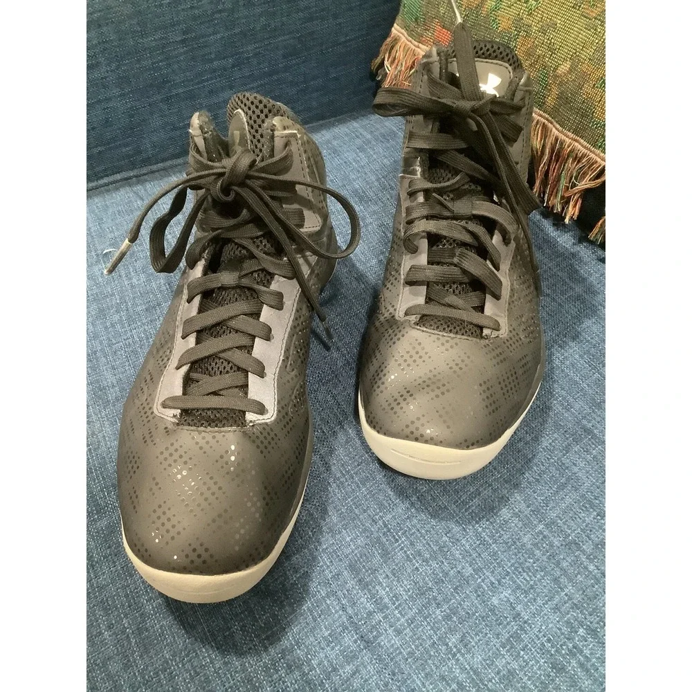 Under Armour UA Micro G Torch Black Gray 1231588-001 Men's Shoes Size 10